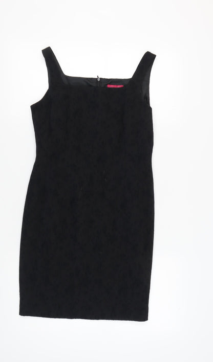 Richards Women's Black Dress, Size 12, Strappy Square Neck