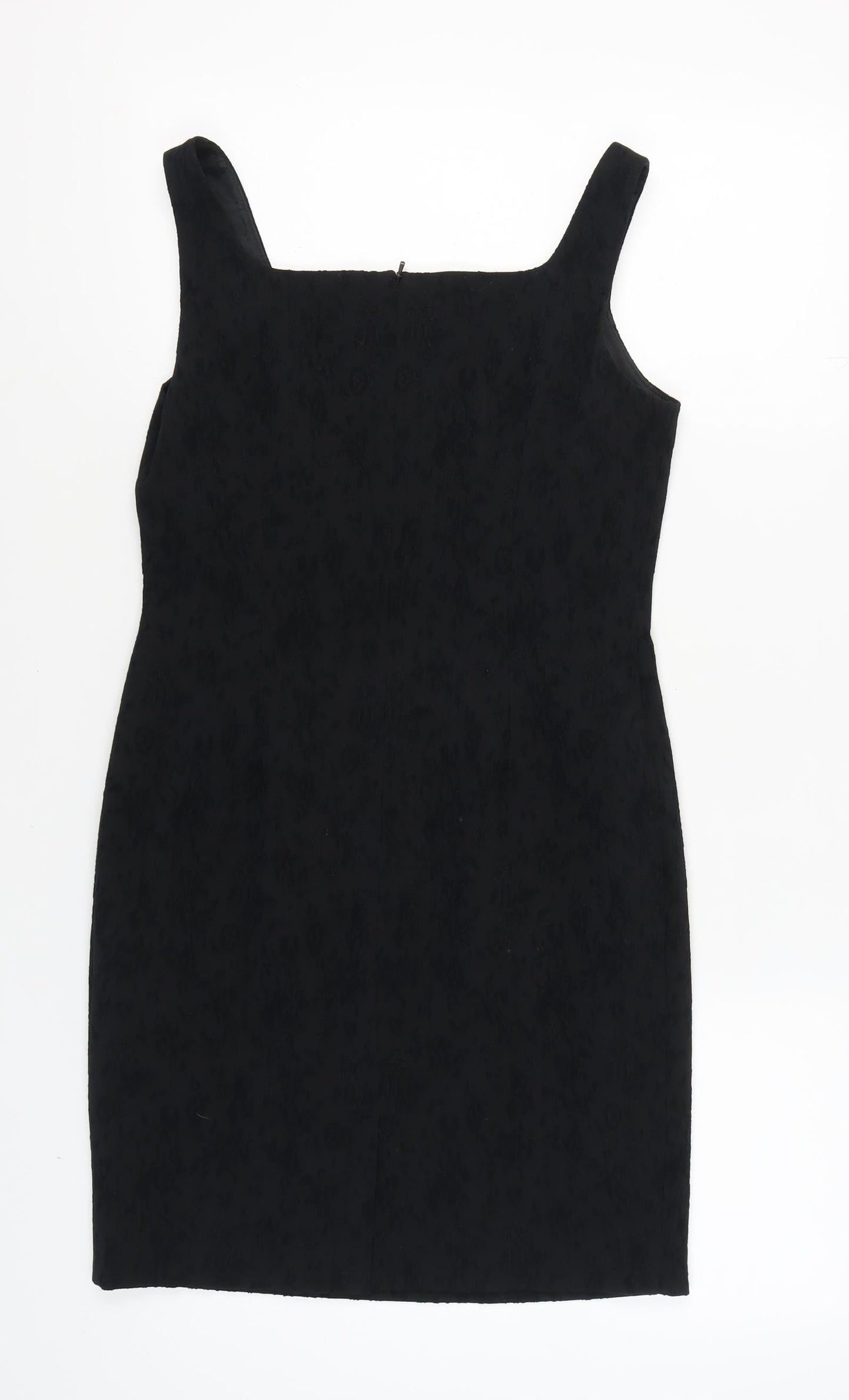 Richards Women's Black Dress, Size 12, Strappy Square Neck