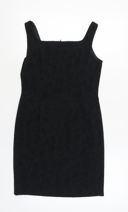 Richards Women's Black Dress, Size 12, Strappy Square Neck