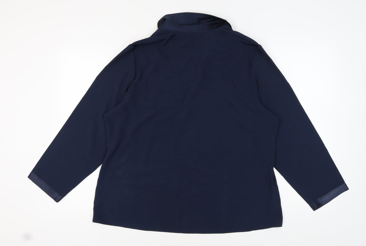 Marks and Spencer Women's Blue Pyjama Top Size 16-18