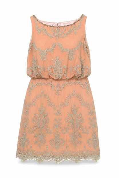 Monsoon Women's Pink Sleeveless Blouson Dress Size 14
