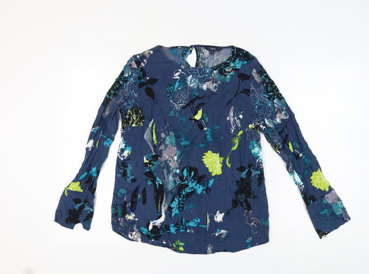 Womens UK Size 14 NEXT Multicoloured Basic Blouse