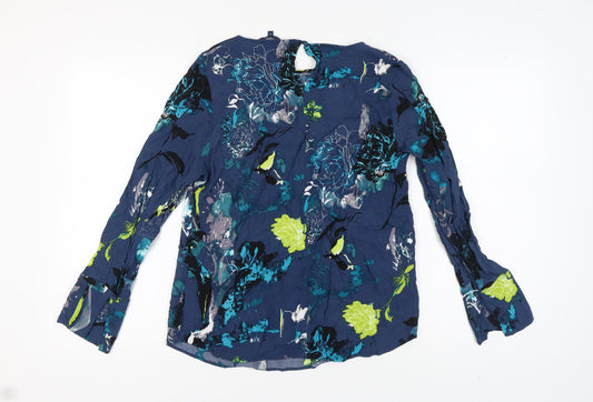 Womens UK Size 14 NEXT Multicoloured Basic Blouse