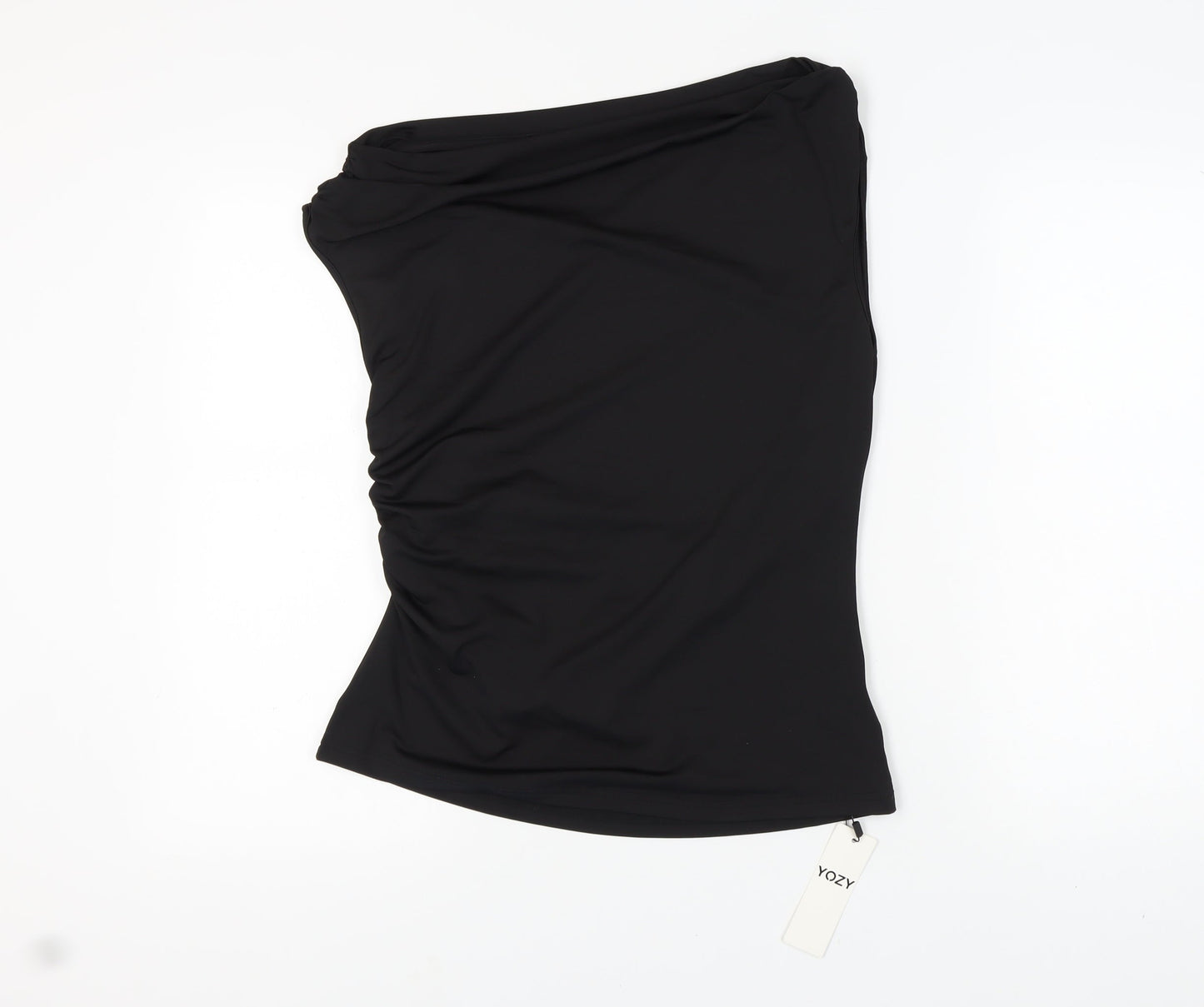 YOZY Women's Black One Shoulder Top XL