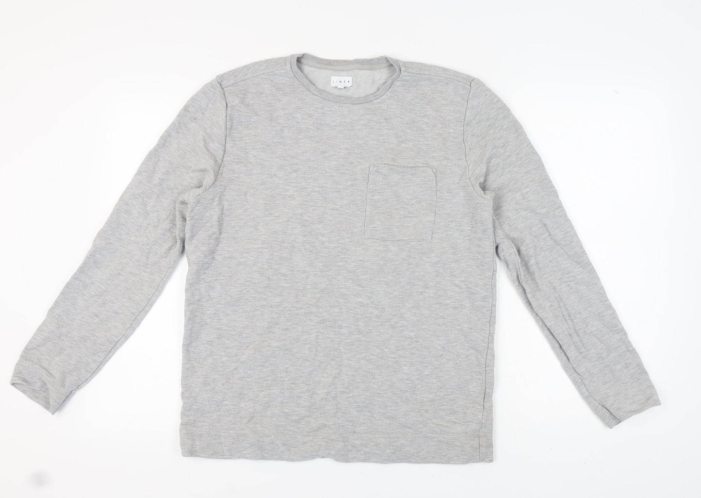 Linea Men's Grey Medium Pullover Sweatshirt