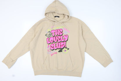Stylewise Women's Beige Pullover Hoodie, Large