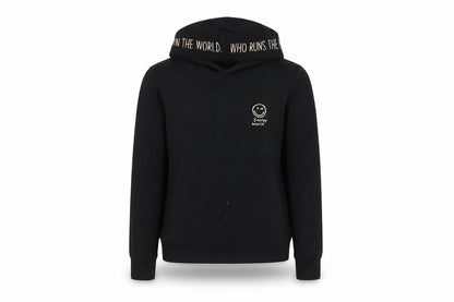 Smiley World Black Women's XS Pullover Hoodie