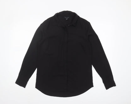 New Look Women's Black Button-Up Shirt UK 6