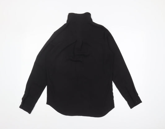 New Look Women's Black Button-Up Shirt UK 6