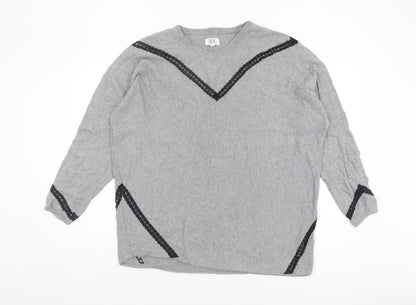 Womens UK Size 18 Nine by Savannah Miller Grey Pullover Jumper