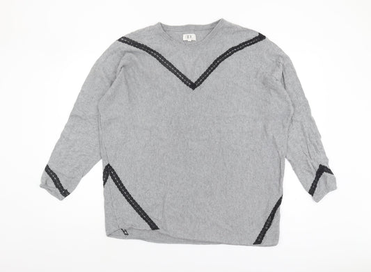 Womens UK Size 18 Nine by Savannah Miller Grey Pullover Jumper