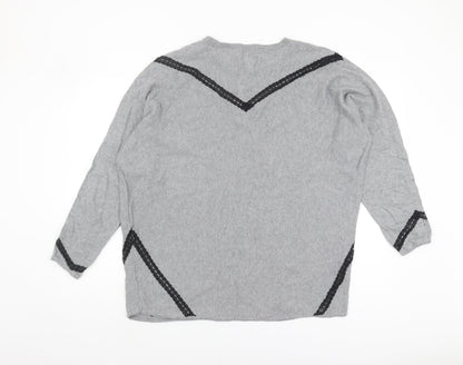 Womens UK Size 18 Nine by Savannah Miller Grey Pullover Jumper