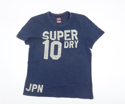 Superdry Men's Blue 2XL Graphic Print T-Shirt