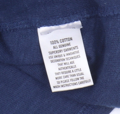 Superdry Men's Blue 2XL Graphic Print T-Shirt