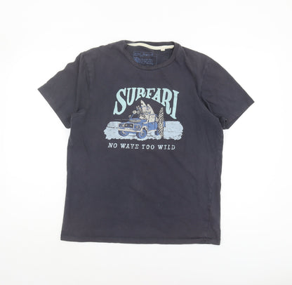Mens UK Size S FatFace Black  T-Shirt