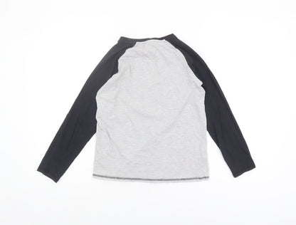 George Boys PlayStation Grey Graphic Long Sleeve T-Shirt 9-10Y