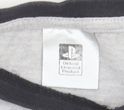 George Boys PlayStation Grey Graphic Long Sleeve T-Shirt 9-10Y
