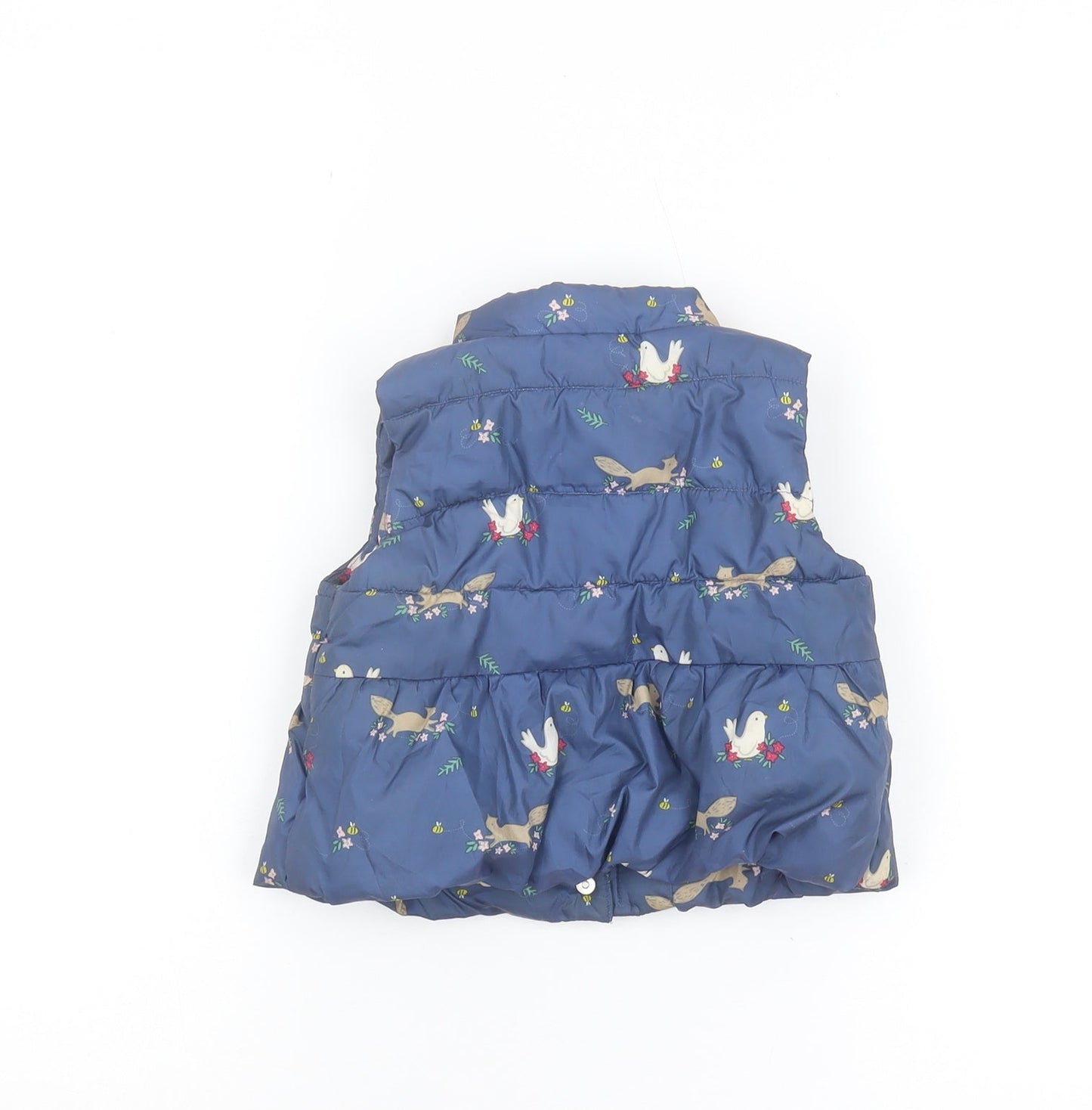 John Lewis Girls Blue Puffer Jacket 12 Months