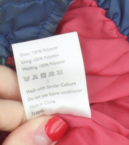John Lewis Girls Blue Puffer Jacket 12 Months
