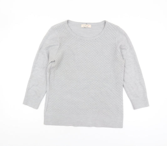 Womens UK Size 10 Marks and Spencer Grey Pullover Jumper