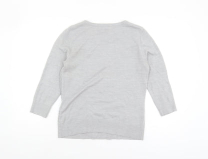 Womens UK Size 10 Marks and Spencer Grey Pullover Jumper