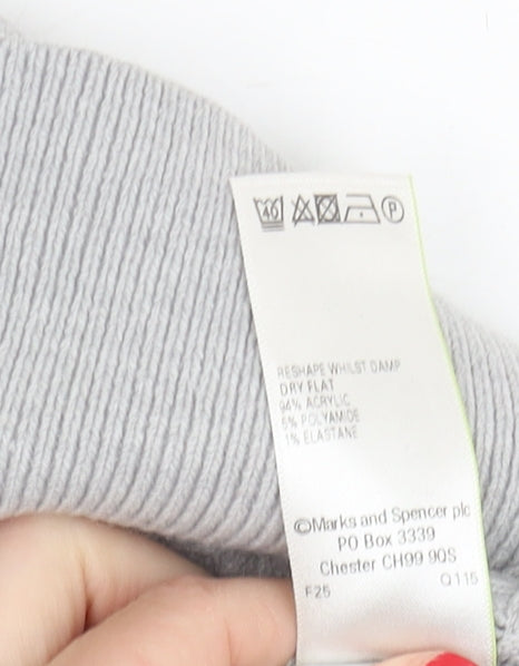 Womens UK Size 10 Marks and Spencer Grey Pullover Jumper