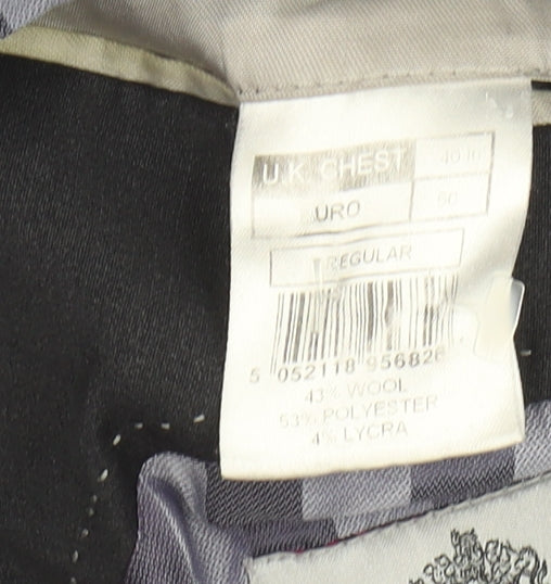 Alexandre Savile Row Men's Grey Suit Jacket 40 Regular