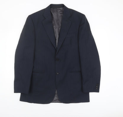 Mens UK Size 38 Marks and Spencer Regular Blue Suit Jacket