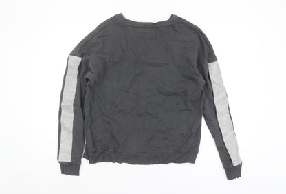 River Island Women's Black Small Pullover Sweatshirt
