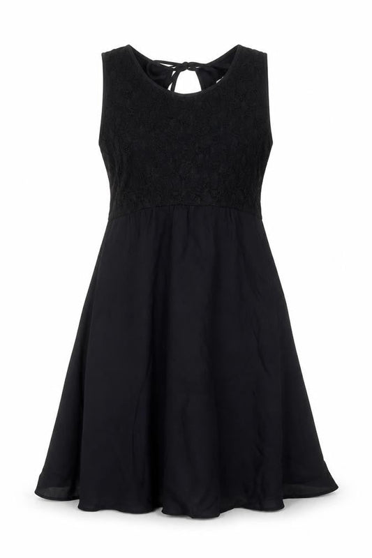 Front view of ASOS Maternity Black A-Line Dress, size 10, Women