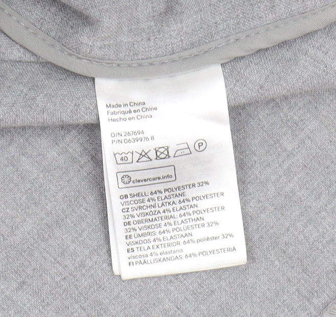 Womens UK Size 14 H&M Grey Basic Jacket