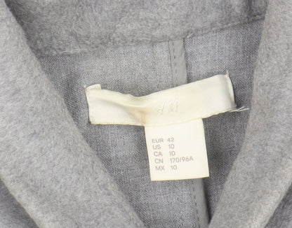 Womens UK Size 14 H&M Grey Basic Jacket