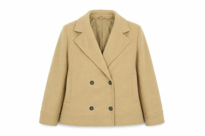 Womens UK Size 20 Marks and Spencer Beige Pea Coat