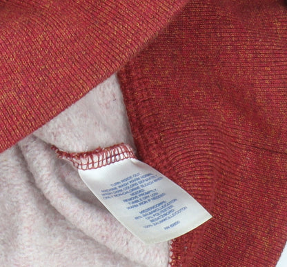 Mens UK Size XL Lands' End Red Pullover Sweatshirt