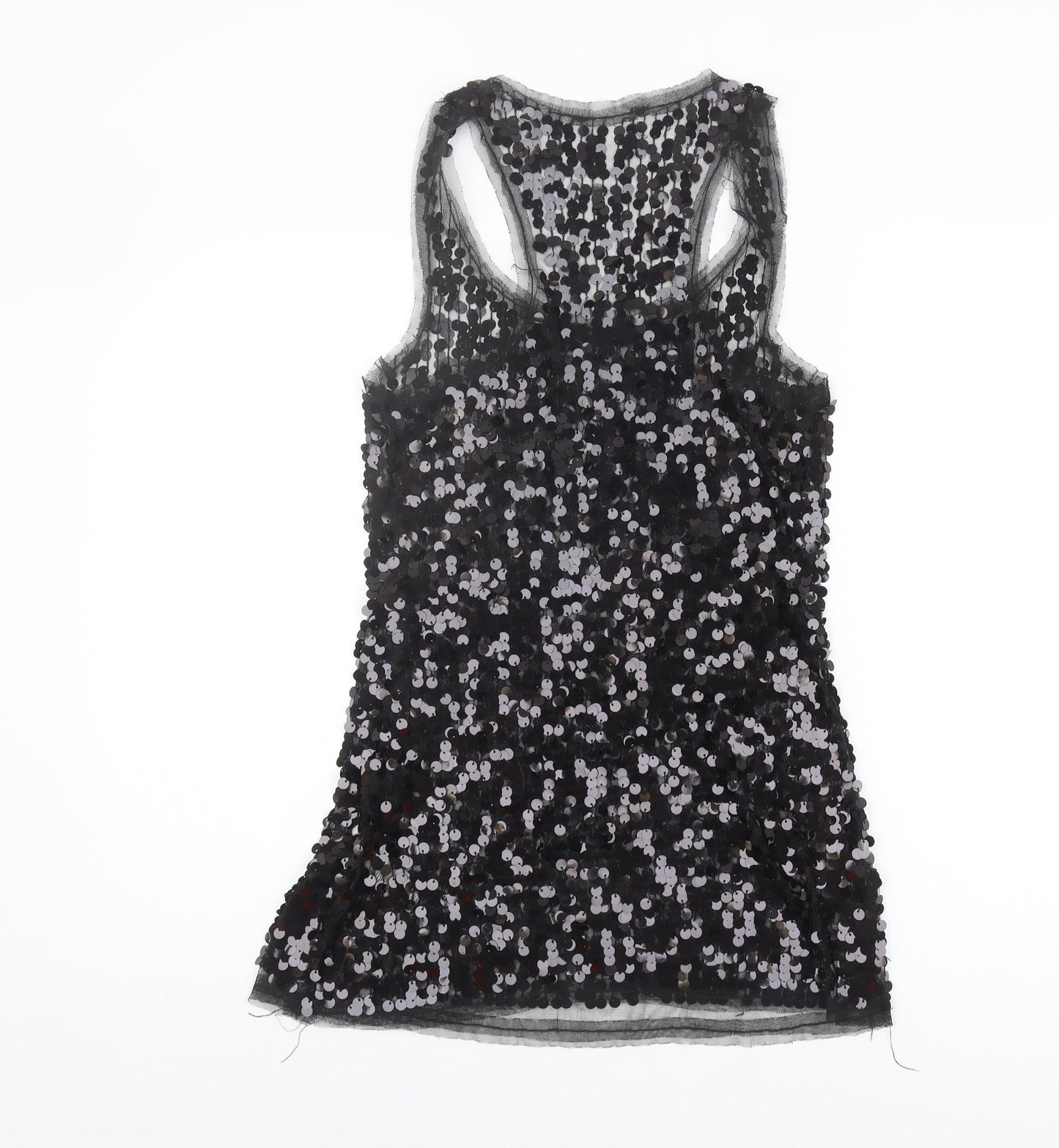 Womens UK Size 10 New Look Black Basic Tank