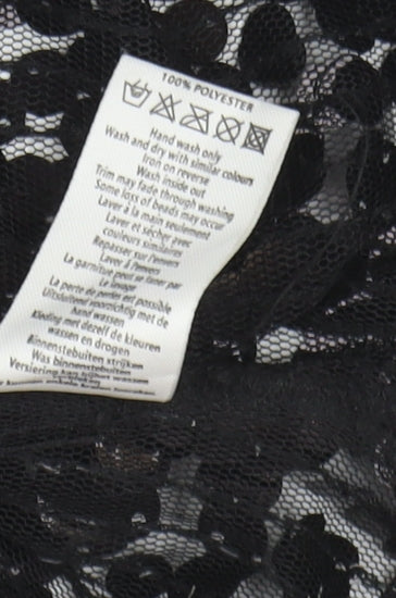 Womens UK Size 10 New Look Black Basic Tank