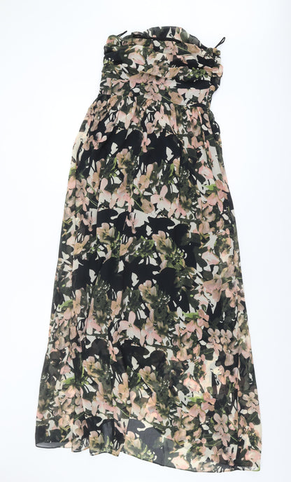 Next Women's Floral Maxi Dress Multicoloured Size 8