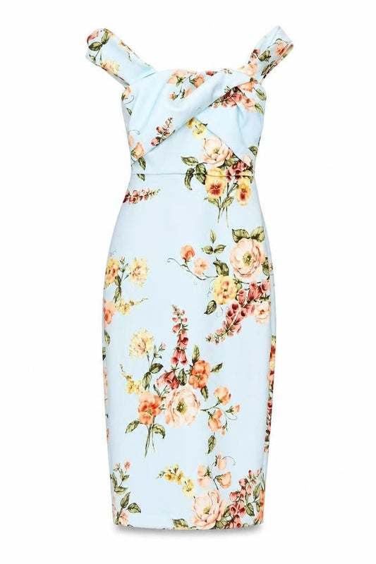 ASOS Women's Multicoloured Floral Bodycon Dress S