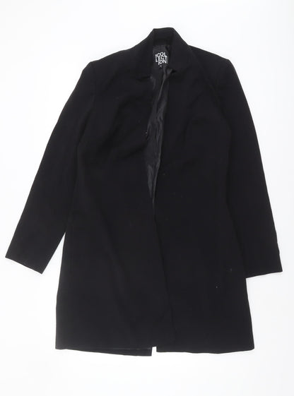 Womens UK Size 10 Debenhams Black Overcoat