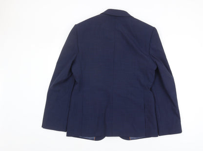 Mens UK Size 40 Marks and Spencer Regular Blue Suit Jacket
