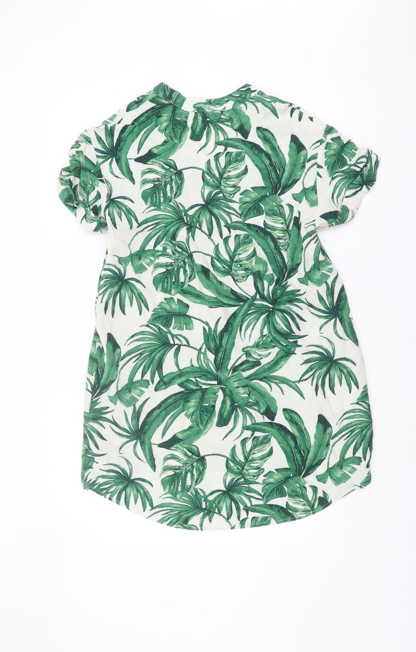 Womens UK Size 8 H&M Green Basic Blouse