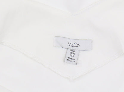 Womens UK Size 12 M&Co Ivory Camisole Tank