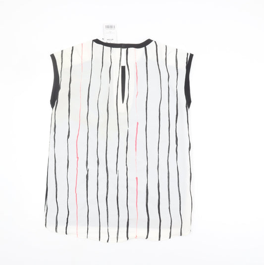 Womens UK Size 12 NEXT Multicoloured Basic Blouse