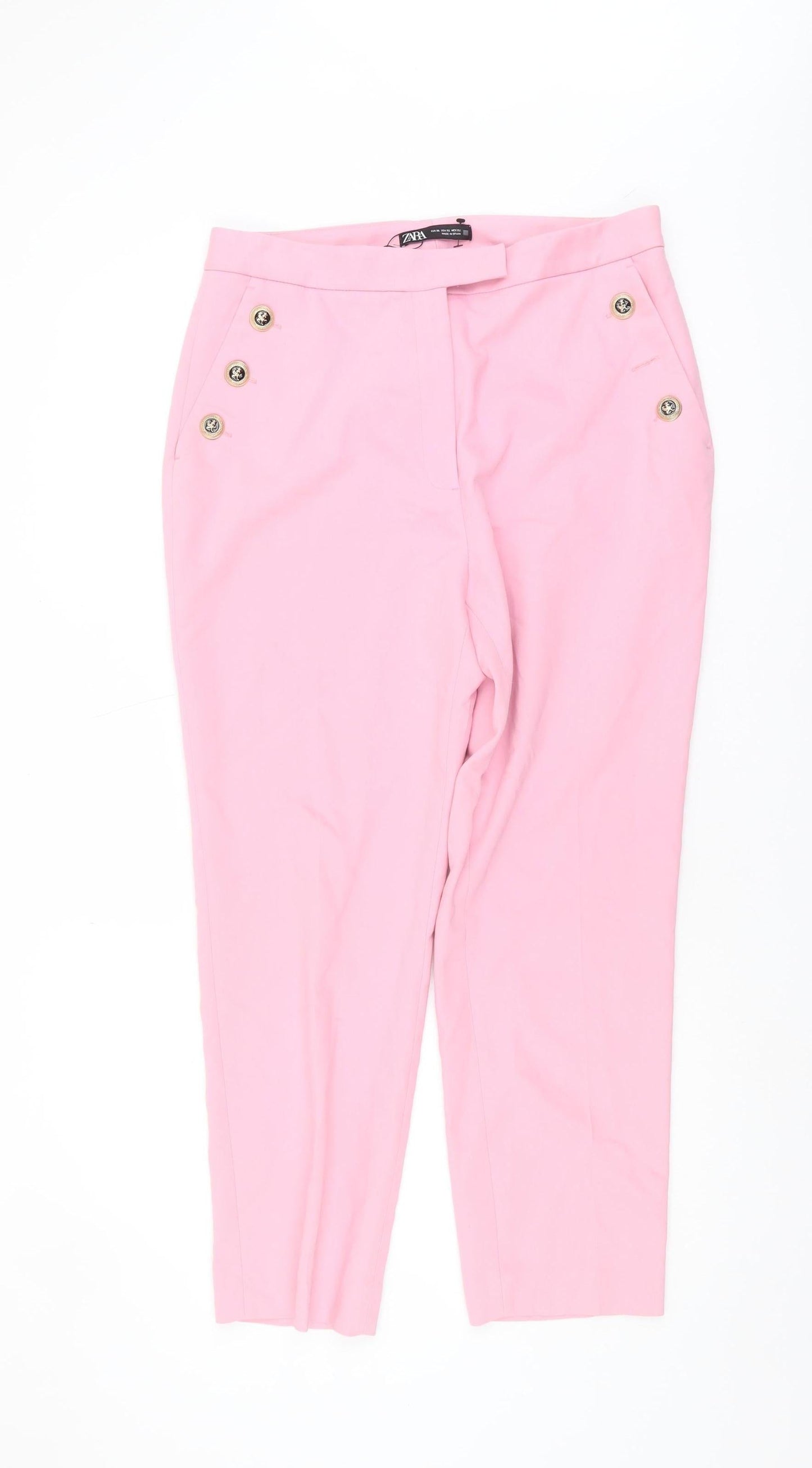 Womens UK Size XL Zara   Pink Trousers