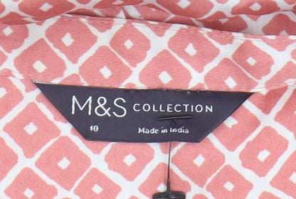Womens UK Size 10 Marks and Spencer Red Basic Blouse