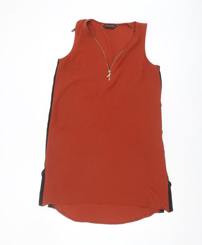Womens UK Size 10 Dorothy Perkins Red Basic Blouse