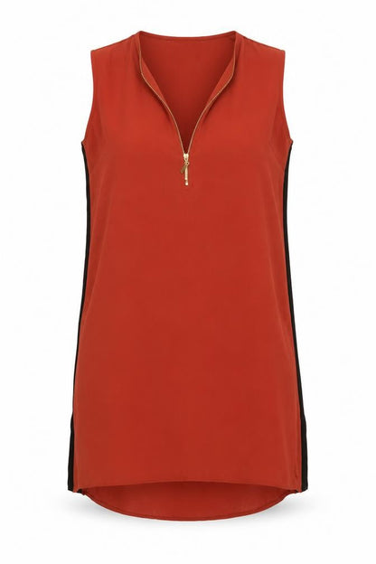 Womens UK Size 10 Dorothy Perkins Red Basic Blouse