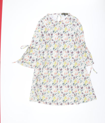 QED London Floral Women's Dress, Multicoloured, Size 12