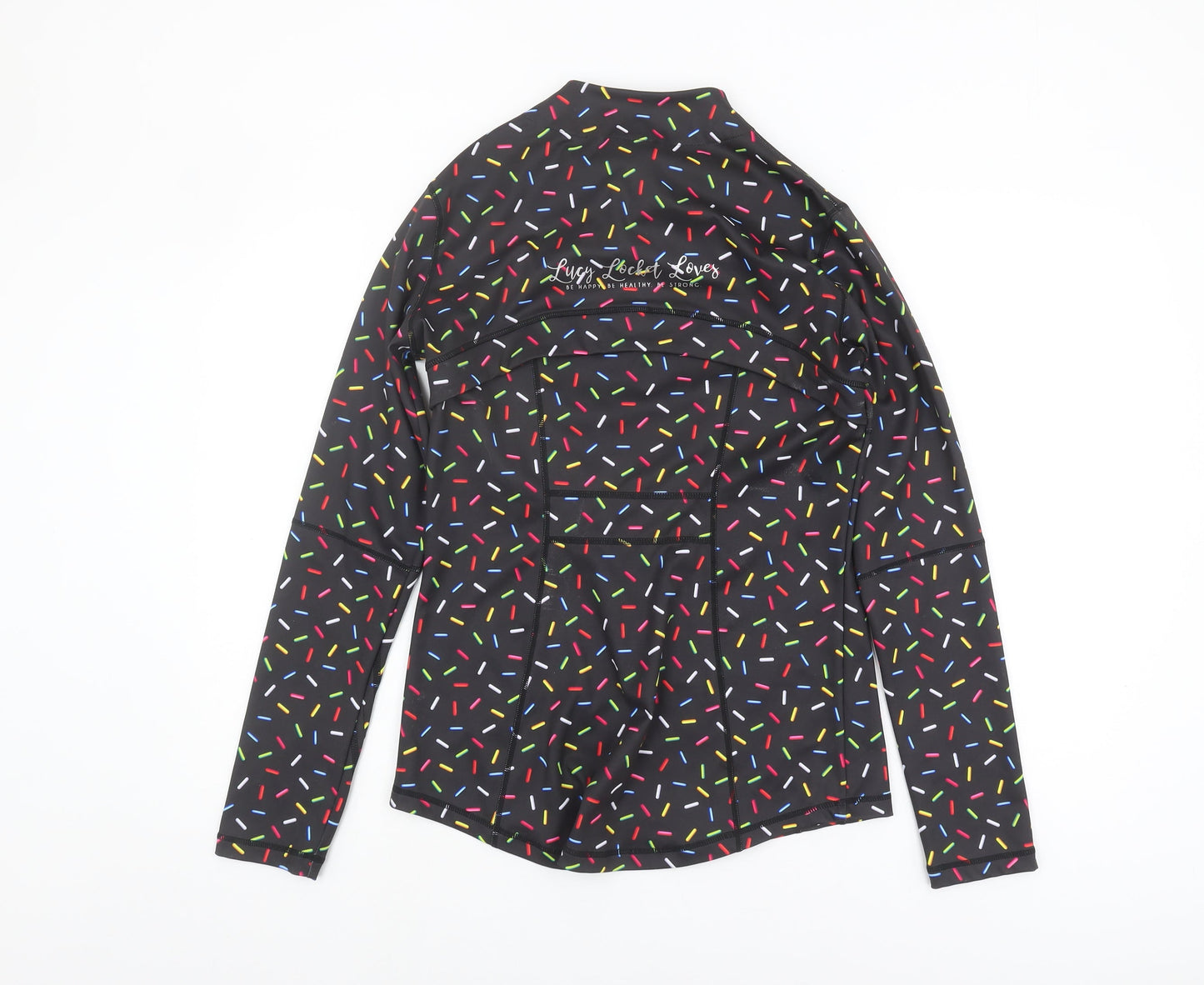 Lucy Locket Loves Women's Black Sprinkle Print Jacket