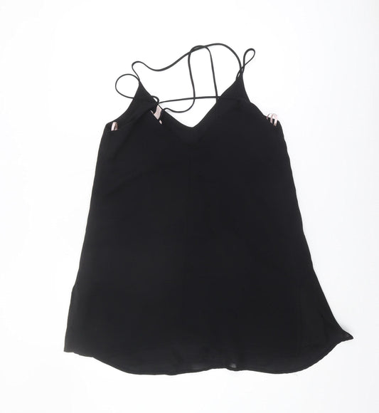 Womens UK Size XS FOREVER 21 Black Camisole Tank